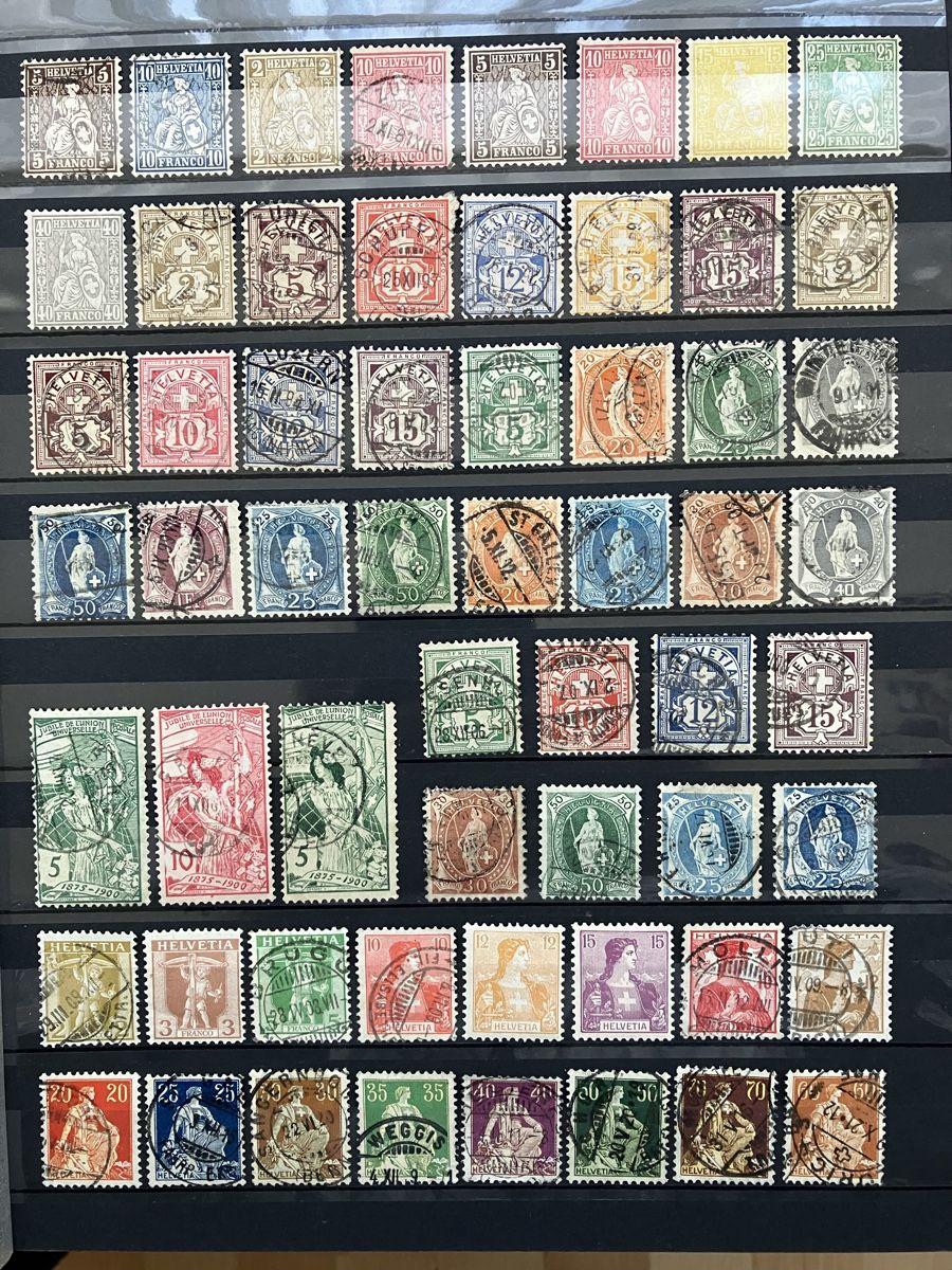 Tutti i francobolli: Schweiz CH alt -1914 2s – Usato da Cham venduto da Diablo1232
