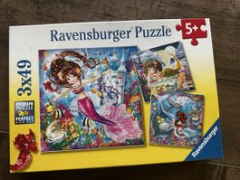 Ravensburger Meerjungfrauen Puzzle 3x49