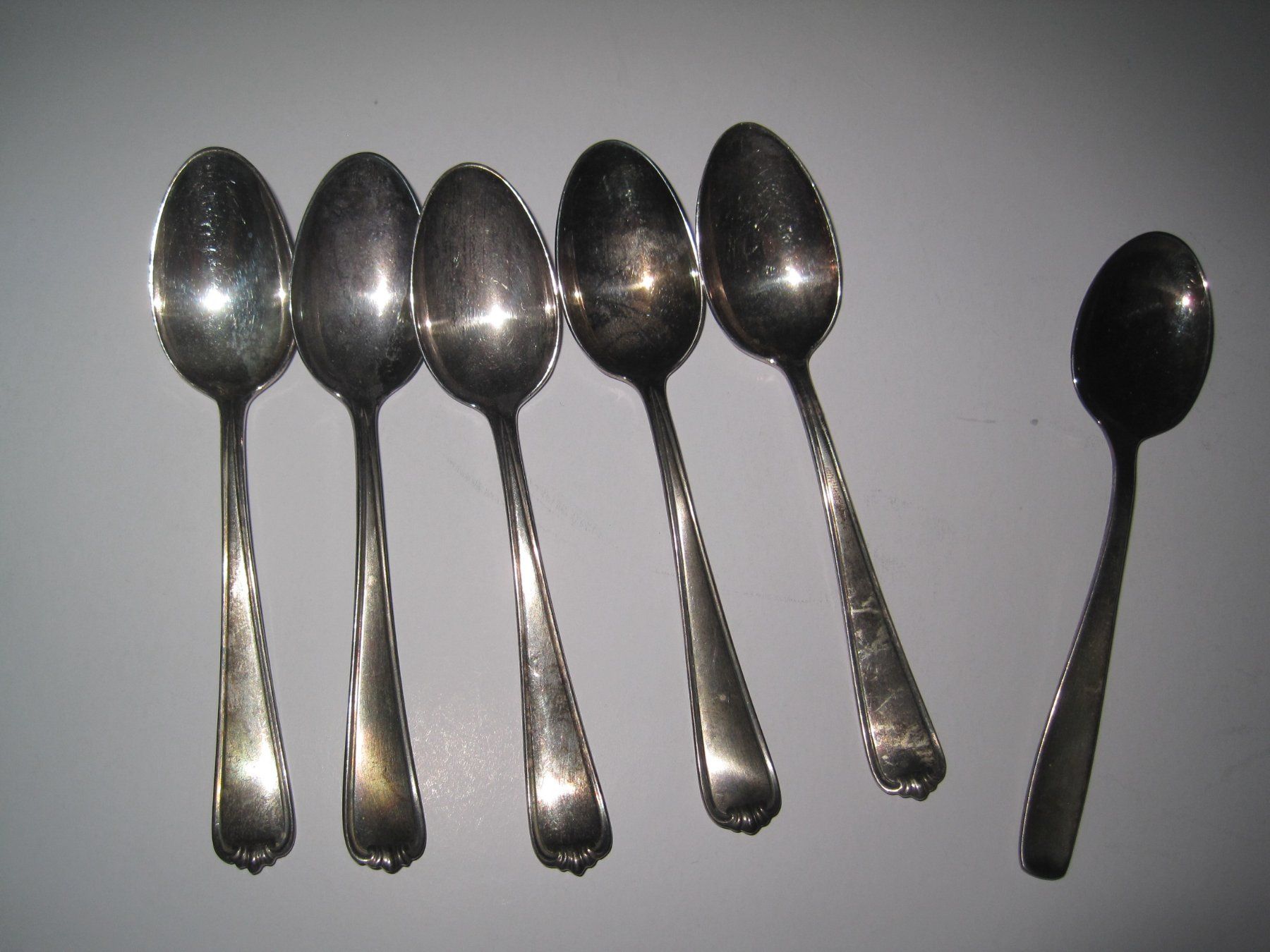 Löffel: 6 versch. versilberte Kaffeelöffeli – Gebraucht aus Schachen LU von moepsli5