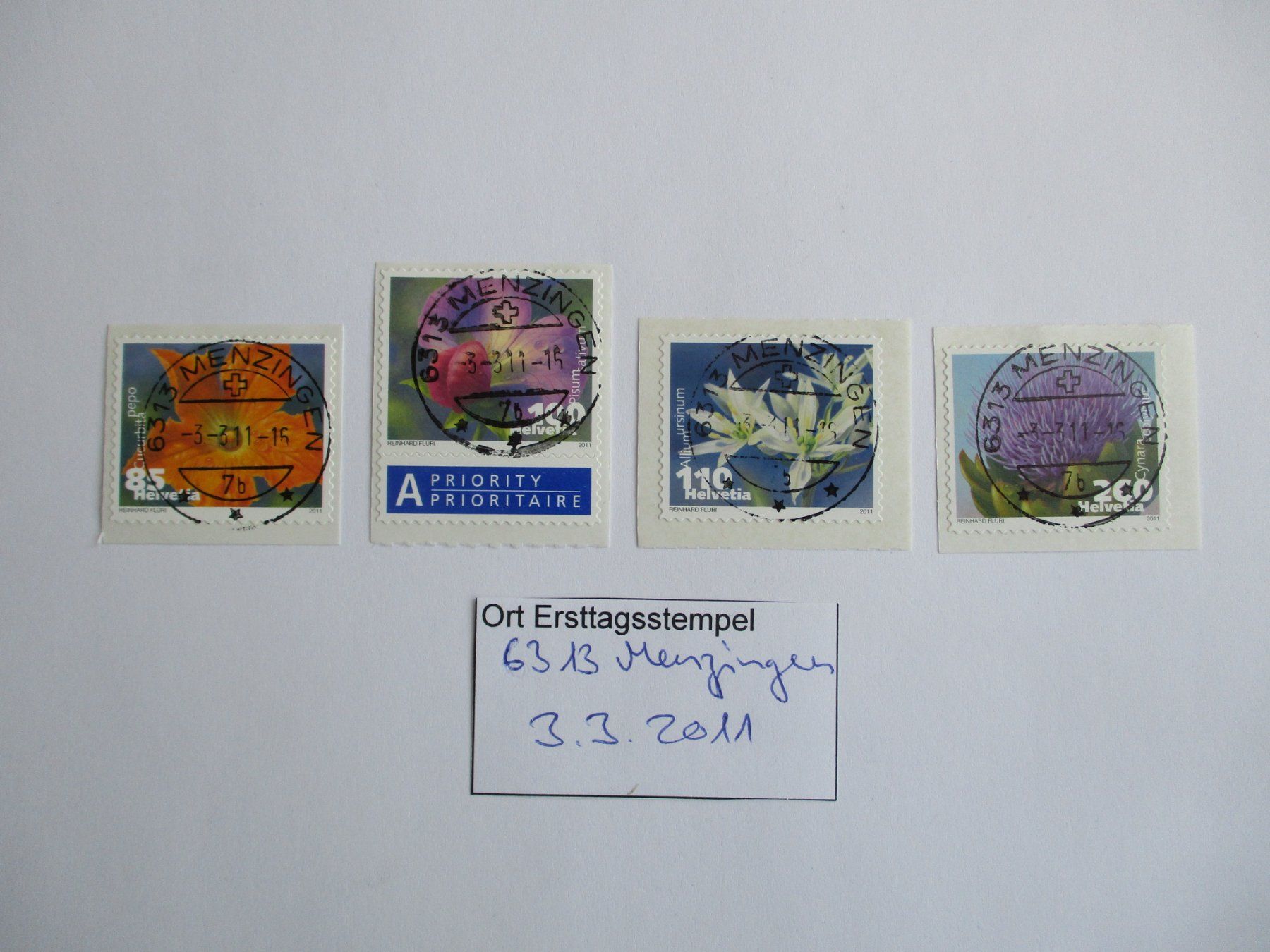 Tutti i francobolli: Voll Ort Ersttagsstempel 6313 Menzingen – Usato da Langnau b. Reiden venduto da Aktuell88