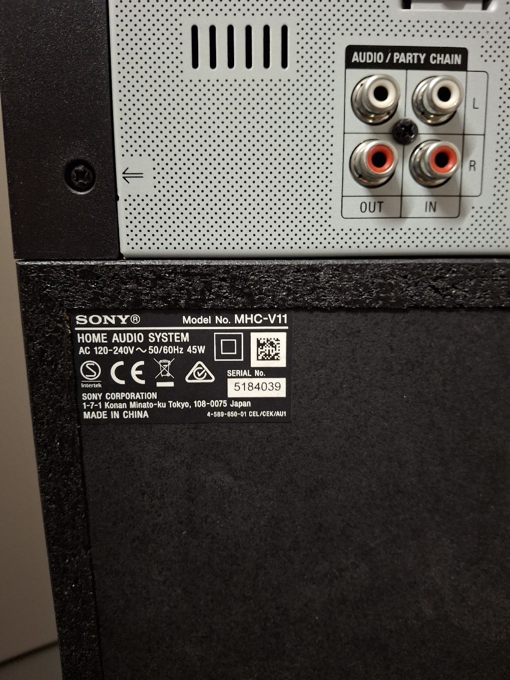 Sony Casse acustiche: Sony MHC-V11 Partysystem mit CD, Bluetooth, USB – Usato da Kradolf venduto da rge_pf7p 2