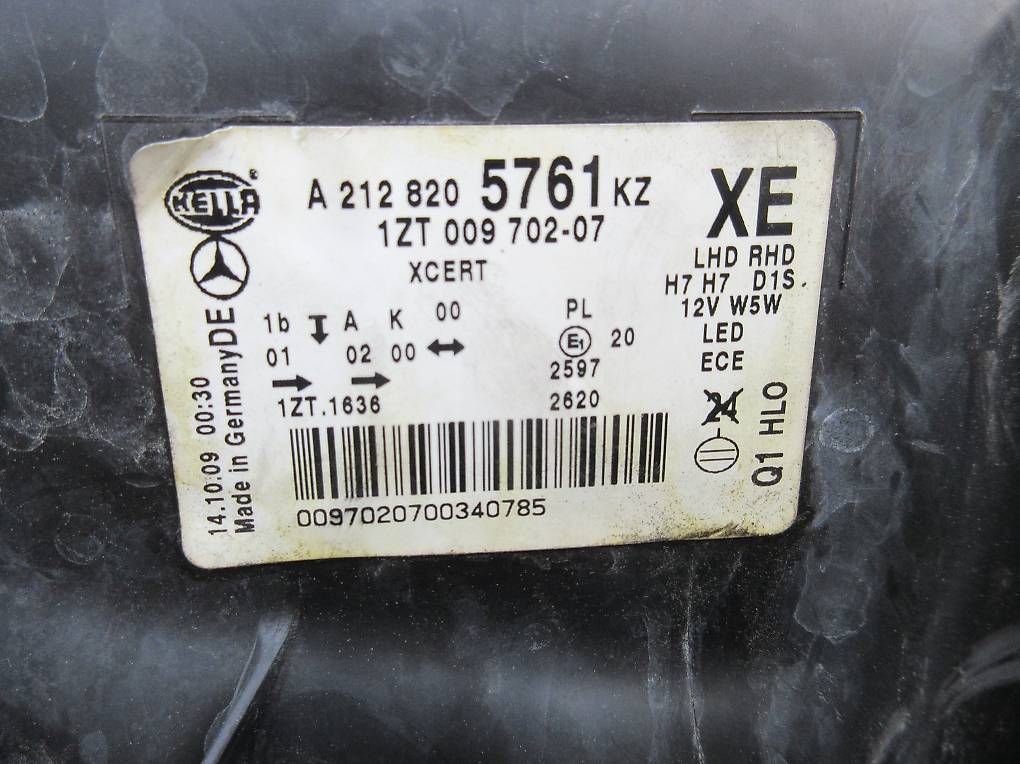 Mercedes-Benz Fari: Phare avant gauche Mercedes E-Class W212 – Usato da Champagne venduto da nan_2dwz 1