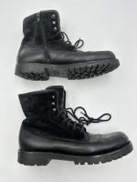 Damen Winterstiefel gefüttert Leder schwarz Grösse 40.5