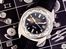 Duward Aquastar World Hour Dial Uomo 1970