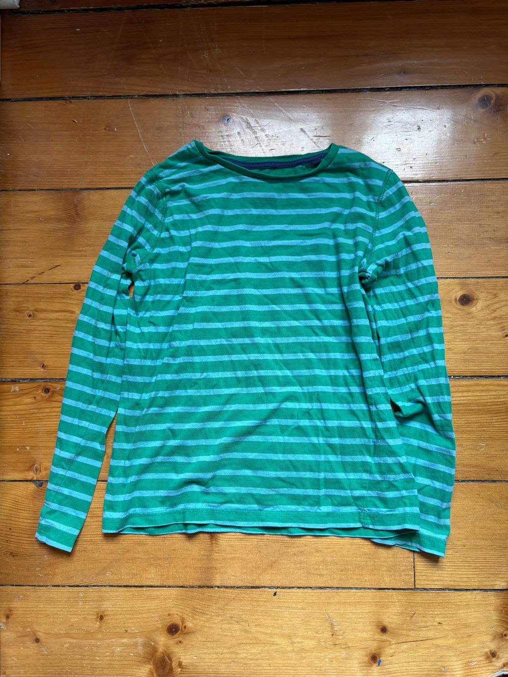 Camicie, T-shirt & Polo: Pull à manches longues Boden vert rayé taille 152 – Usato da Satigny venduto da Suisse_gigi