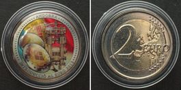 ANDORRA. 2 Euro 2013, Euroeinführung, FARBAPPLIKATION stgl