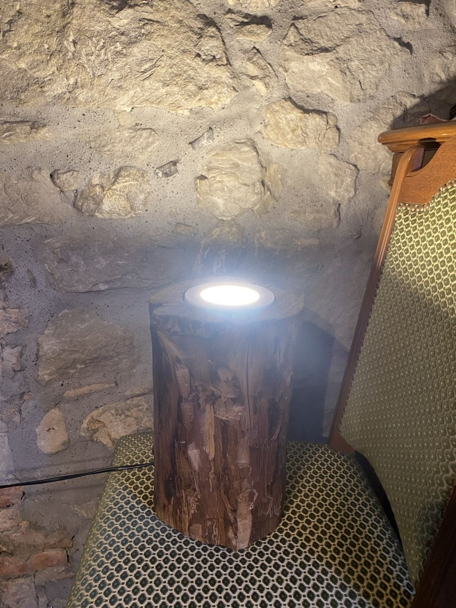 Lampade: Lampe aus Holzstamm – Usato da Müllheim Dorf venduto da chol7 3