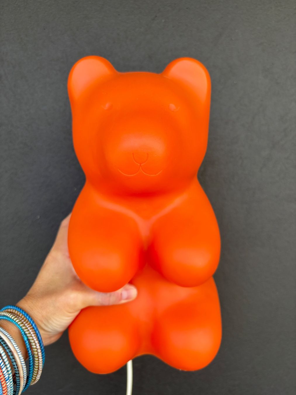Heico Lampade: Vintage 1980s Orange Heico gummy bear lamp – Usato da Steinhausen venduto da ChromeVintage 1