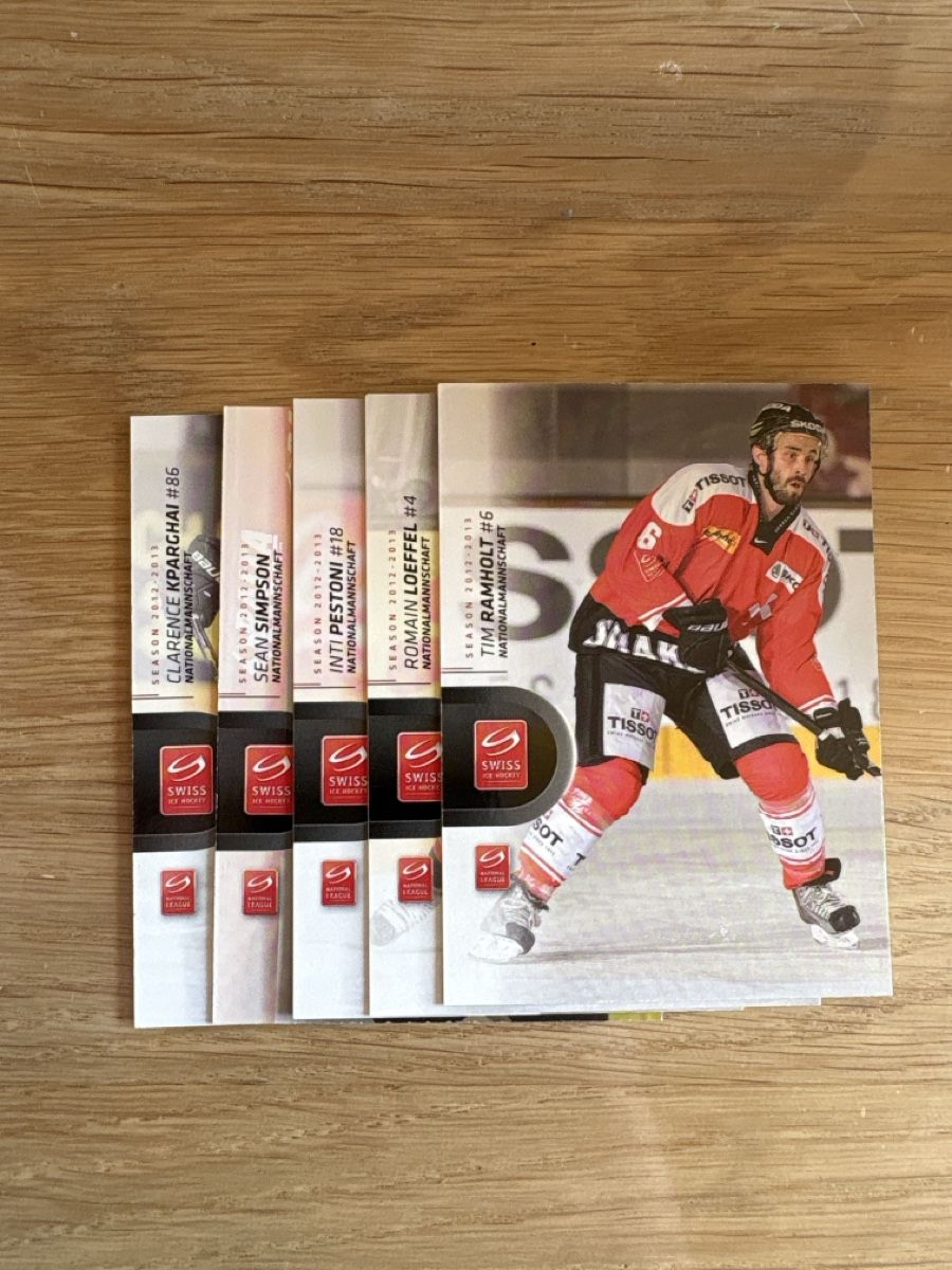 Sammelbilder & Trading cards: Hockey Karten CH-Nati 2012-2013 – Gebraucht aus Pfäffikon ZH von Hogersepp87