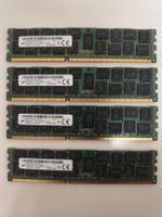 4x Micron 16GB DDR3 1600MHz RDIMM Server RAM