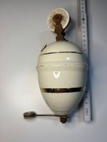 Zugpendellampe, Porzellan, antik, nur Gewicht mit Ballast