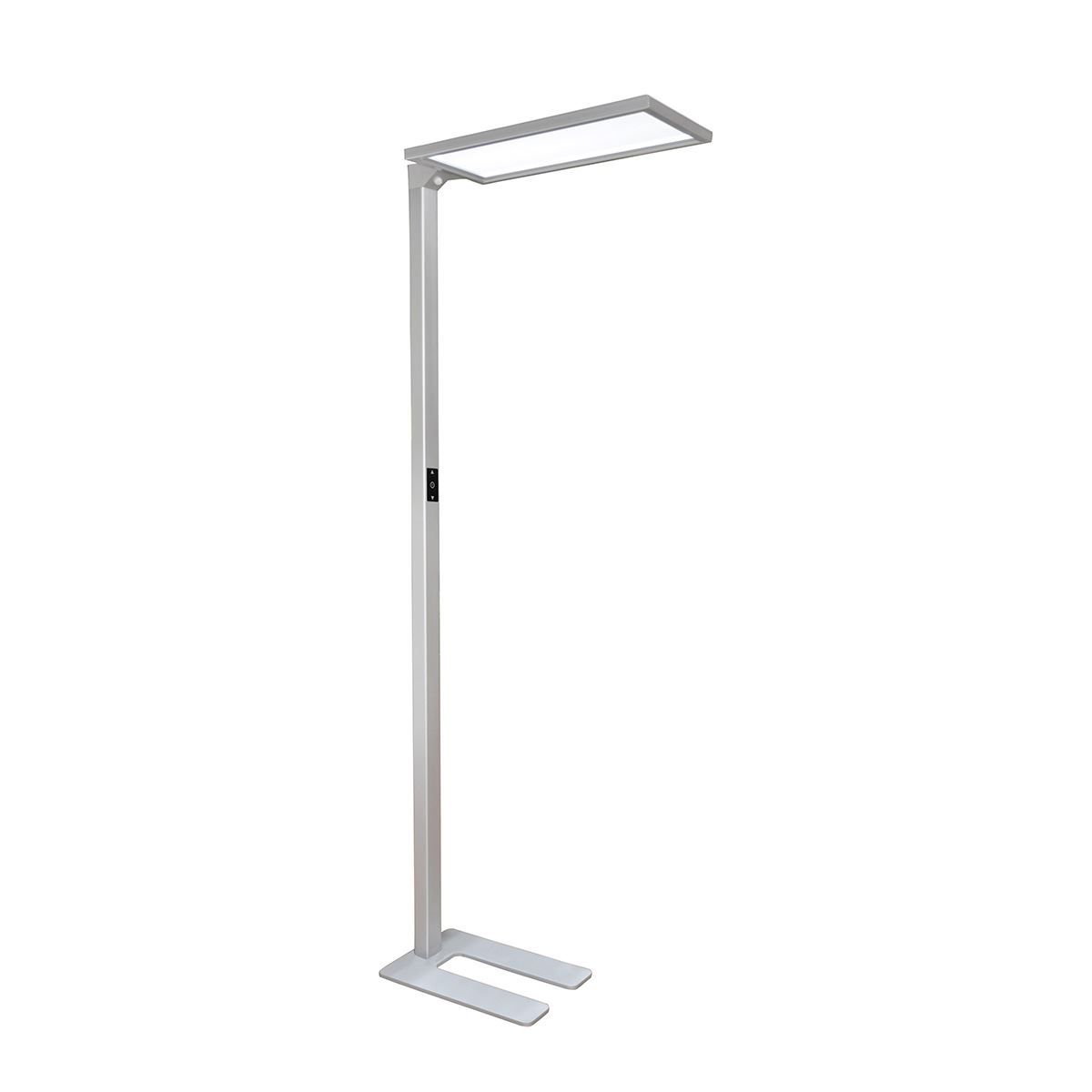 Lampen: LED Büro Stehleuchte, Silber, 197 cm – Neu (gemäss Beschreibung) aus Kreuzlingen von Smart-Light