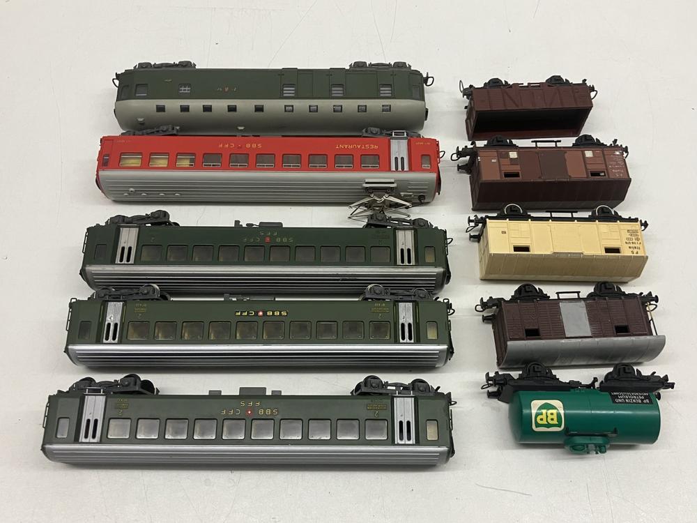Kleinbahn H0= 5 Personenwagen SBB - 5 Güterwagen FS SBB öbb (Gebraucht ...
