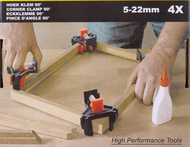 Tutti gli attrezzi: 4 Eckenspanner 90° für Hooby + Profis – Nuovo e nell'imballaggio originale da St. Gallen venduto da schnaeppchen-preise