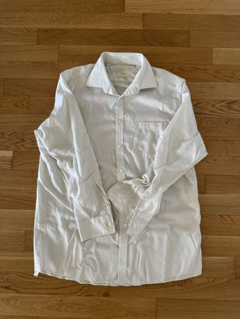 Michael Kors Herrenhemd Regular Fit Non Iron Weiss Gr. 16 