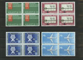 1960 Werbe Viererblöcke postfrisch **