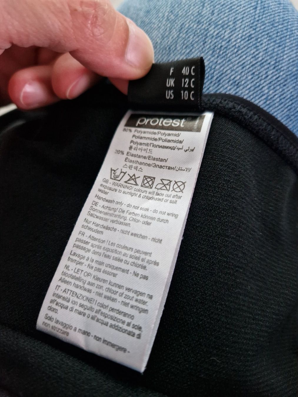 Costumi da bagno & Bikini: Tankini von Protest, Grösse 38C, Schwarz/Weiss – Usato da Niederrohrdorf venduto da Miripfiri 5