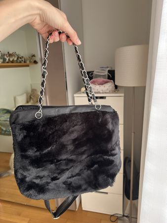 Bag black fur