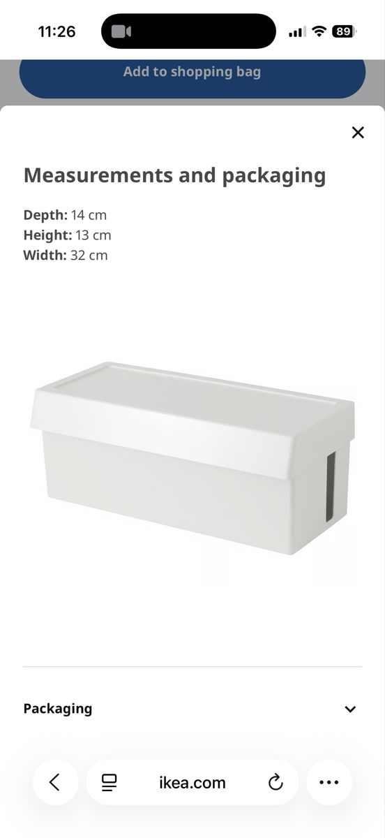Ikea Altro in Decorazioni & Accessori: IKEA SÄTTING Cable management box with lid – Usato da Zürich venduto da arr_vq5w 4