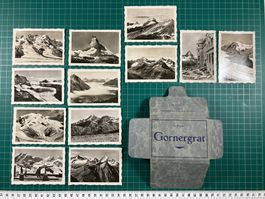 Gornergrat, Zermatt, altes Souvenir Photo Mäppchen, Wallis