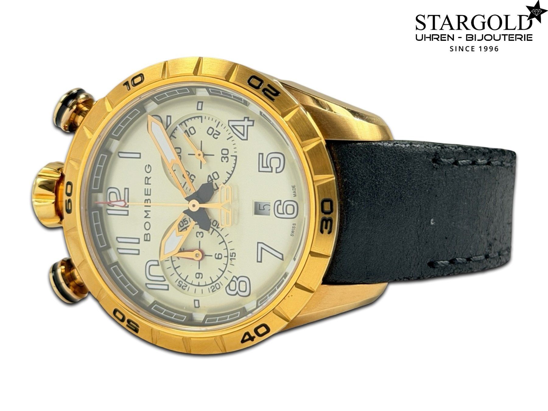 Bomberg Orologi: Bomberg 1968 Chronograph – Nuovo e nell'imballaggio originale da Zürich venduto da Stargold-Uhren 1
