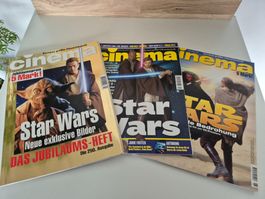 "Star Wars" Cinema Zeitschriften, 3 Stück, Top Zustand