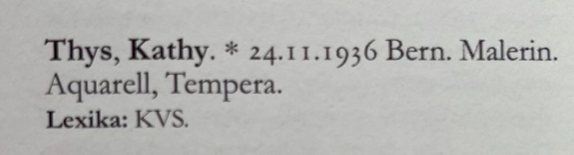 Dipinti: Thys Kathy 1936 – Usato da Grosshöchstetten venduto da Perle1951 5