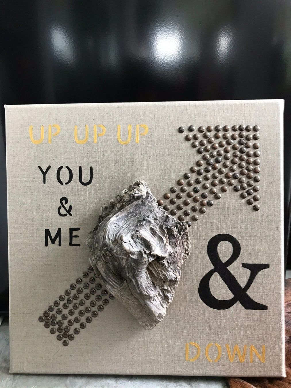 Foto & Immagini: Bild YOU & ME mit altem Schwemmholz – Nuovo (secondo la descrizione) da Lachen SZ venduto da JLO-Creations