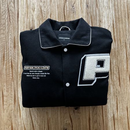 Pegador College Jacke Schwarz Weiss Grösse M