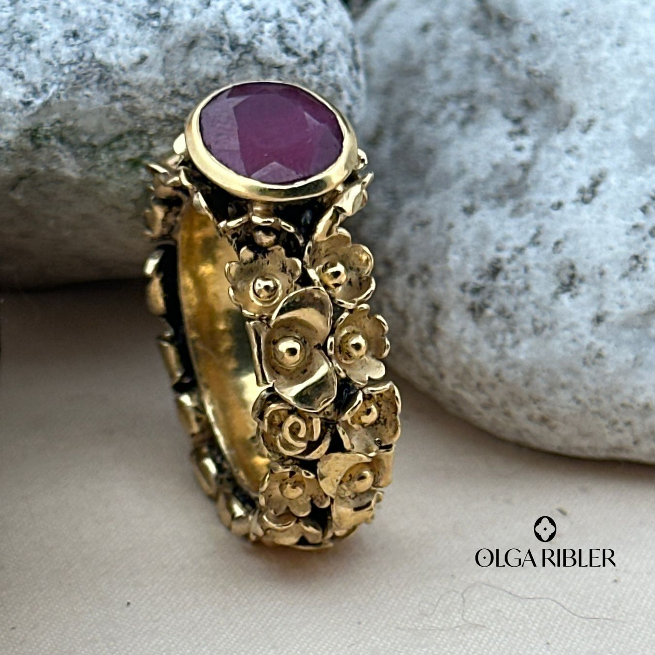 Olga Ribler Anelli: Statement Silber Ring 925 mit Rubin Grösse 56 – Nuovo (secondo la descrizione) da Luzern venduto da Schmuckoutlet 2
