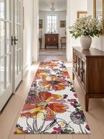 SONDERPREIS  ❌ Läufer Bunt Floral Motiv