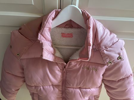 Für Girls: Winterjacke NafNaf, rosa, Grösse 128