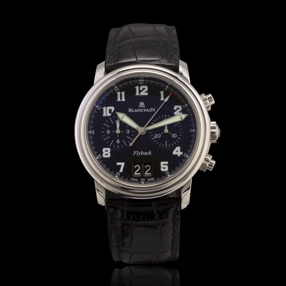 Blancpain Orologi: Blancpain Flyback Chronograph Big Date Leman Ref. 2885F-1130 – Nuovo (secondo la descrizione) da Ueberstorf venduto da Spicher