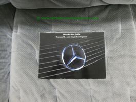 Mercedes-Benz Modellprogramm 1989/02 Prospekt deutsch