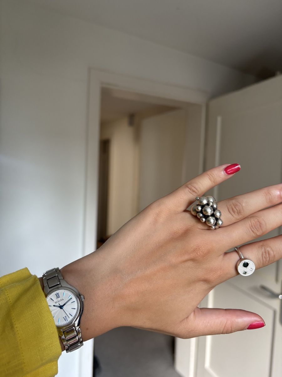 Jensen Ringe: Georg Jensen Moonlight Grapes Ring Silver Medium size 53  – Gebraucht aus Zürich von Rochfordevelyn 4