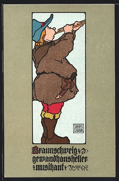 Cartoline postali: sign. Sievers Clausen: Braunschweig, Gew – Usato da Berlin venduto da bartko-reher