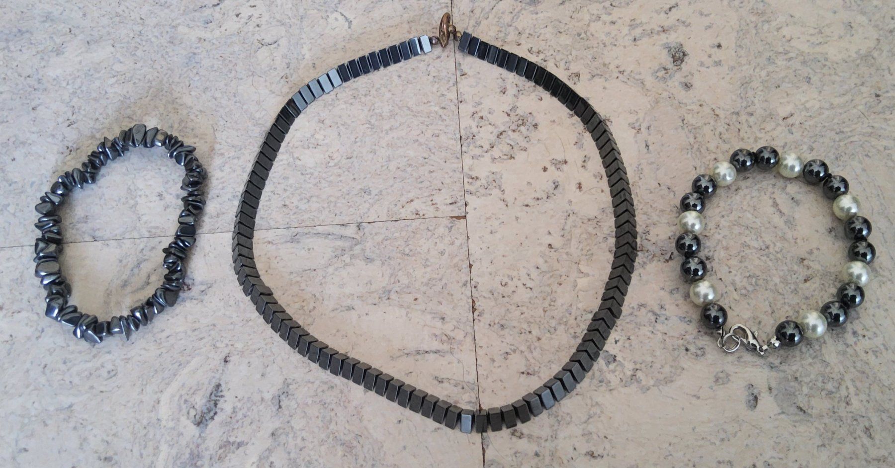 Catenine: Hämatit Halskette & Armband – Usato da Diegten venduto da ayla2009 5