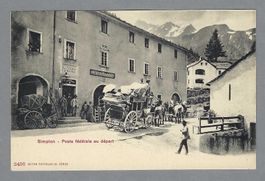 SIMPLON, POSTE SUISSE AU DÉPART. SCHÖN! *
