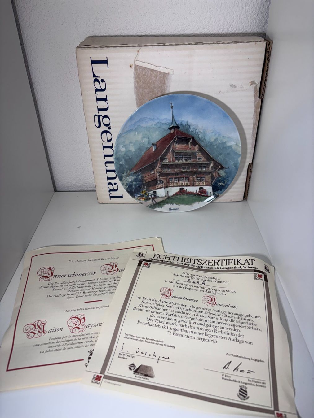 Teller: Die schönsten schweizer Bauernhäuser Teller (4 Serie) – Neu und originalverpackt aus Unterlangenegg von nic_np5d 3