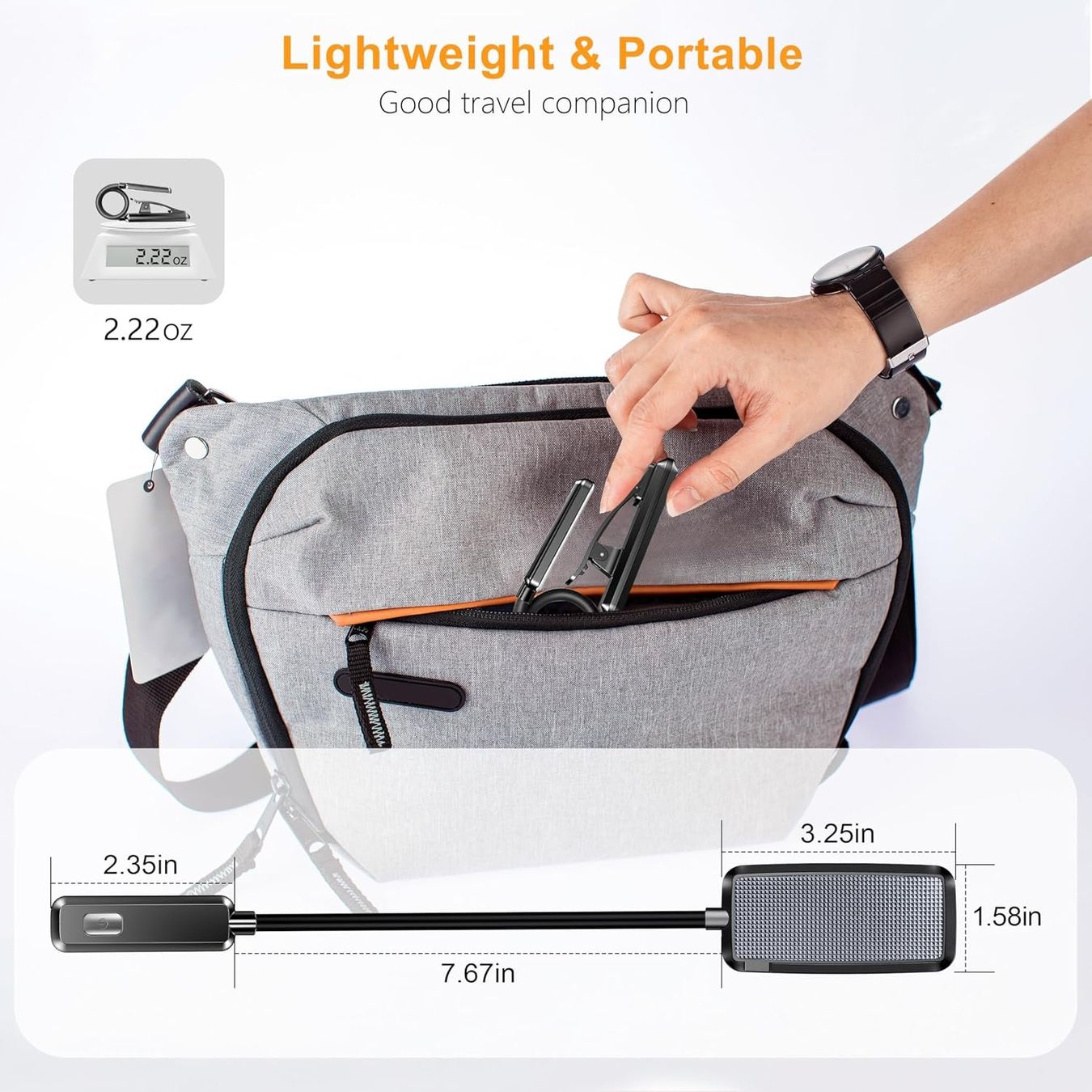 Lampade: LED Leselampe Buchklemme 3 Farbmodi Flexibel Akku Lampe – Nuovo e nell'imballaggio originale da Hundwil venduto da Mr.Wong 5
