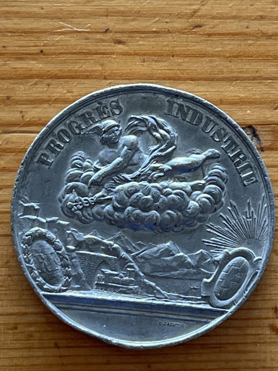 Medaglie: Médaille ancienne Progrès Industrie 1884 à saisir! – Usato da Etoy venduto da Florian068 1