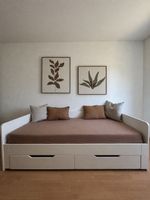 Daybed White with Drawers Good Condition 200x90cm