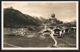 AK Fontana, Panorama mit Schloss Tarasp