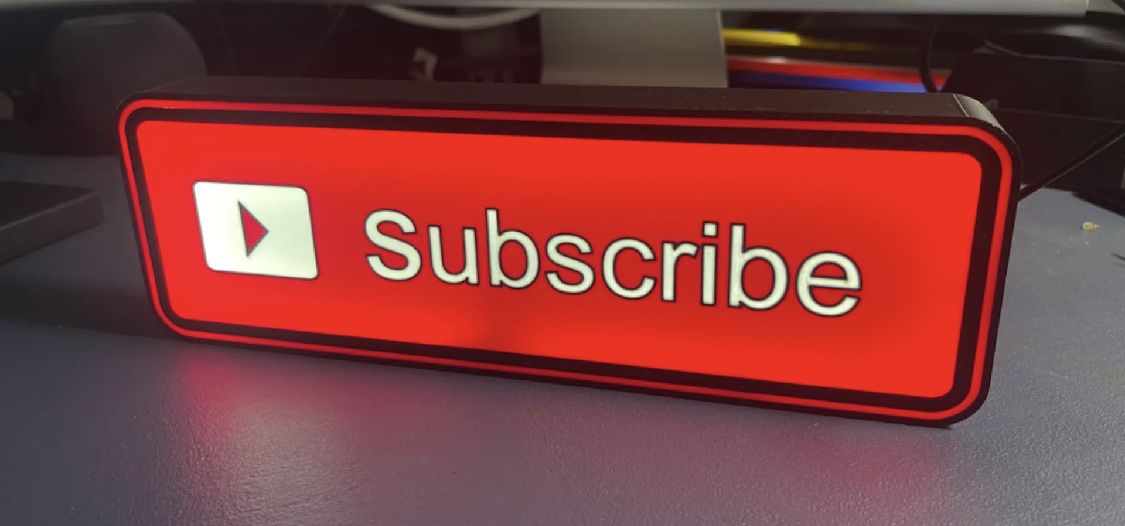 Lampade: Enseigne LED "Subscribe" YouTube – Nuovo (secondo la descrizione) da Noville venduto da Berlusconi55 1