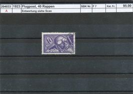 1923 Flugpost - 40 Rp., gestempelt