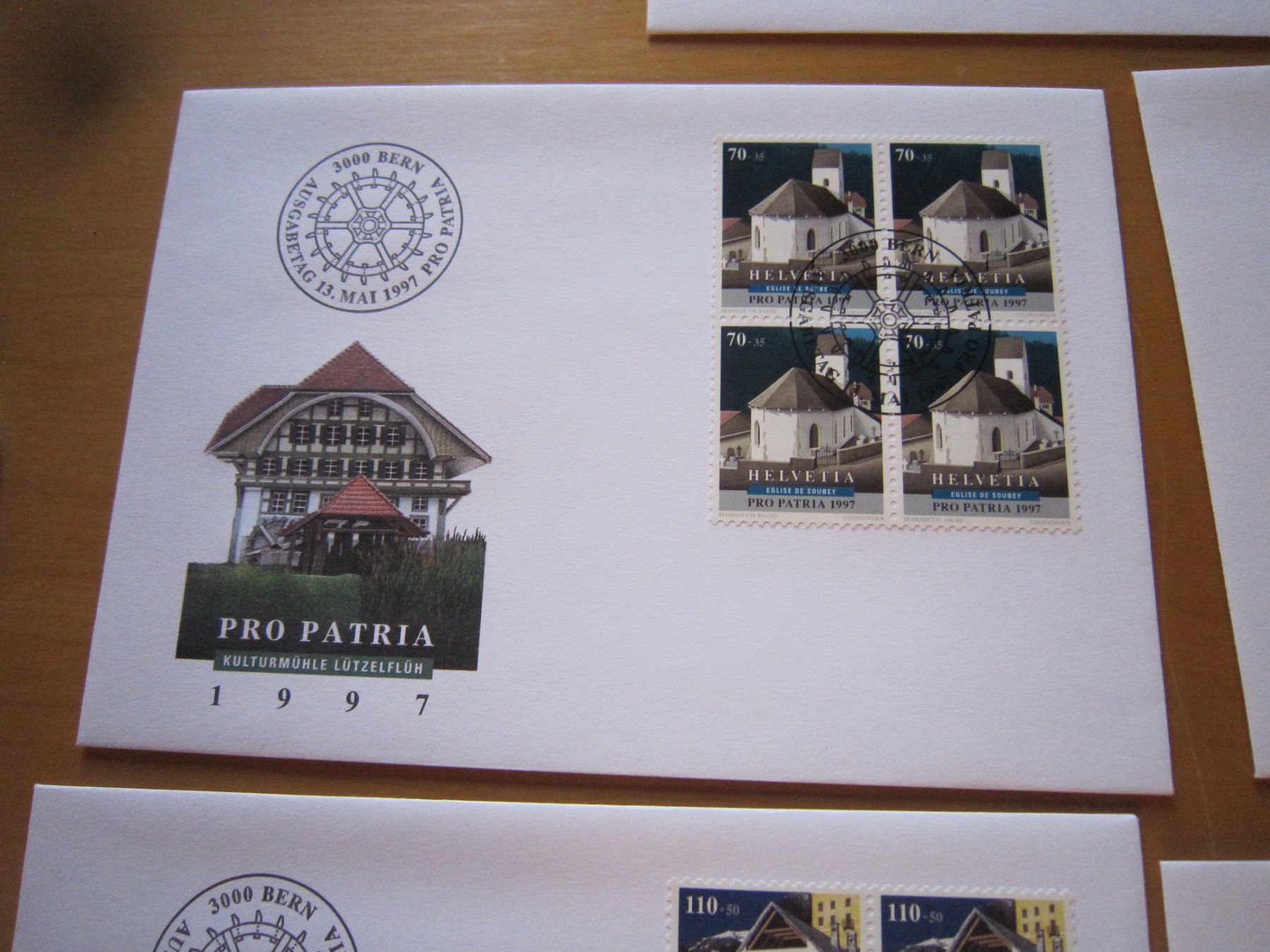 Tutti i francobolli: PP 1997 FDC Serie und 4er Blocks – Usato da Gordola venduto da Polentaefung 2