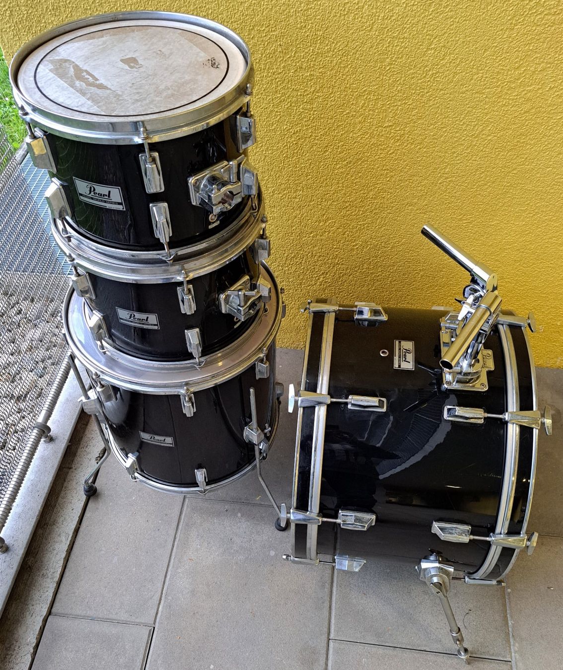 Musikinstrumente: Pearl Vintage Schlagzeug Shell Set – Gebraucht aus Schlieren von  3