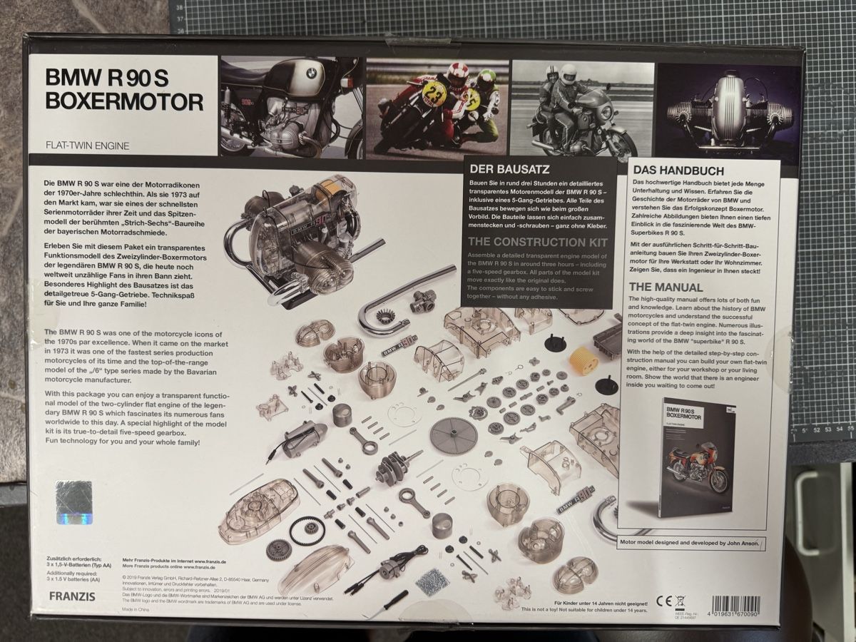 Kit di modellismo & Modellini statici: BMW R 90 S Motor Modell – Nuovo e nell'imballaggio originale da Oberengstringen venduto da Cebony 4
