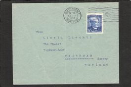 Pro Juventute 1932 Nr.J64 Solothurn-England , gel. 13.lll.33