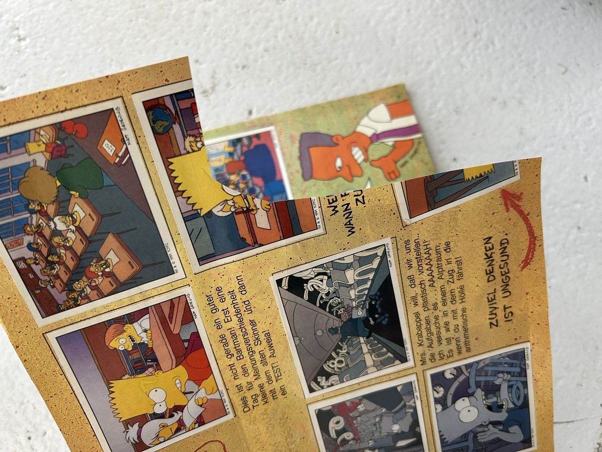 Panini Album: Altes Simpsons Panini Album – Usato da Bern venduto da spraydose 4